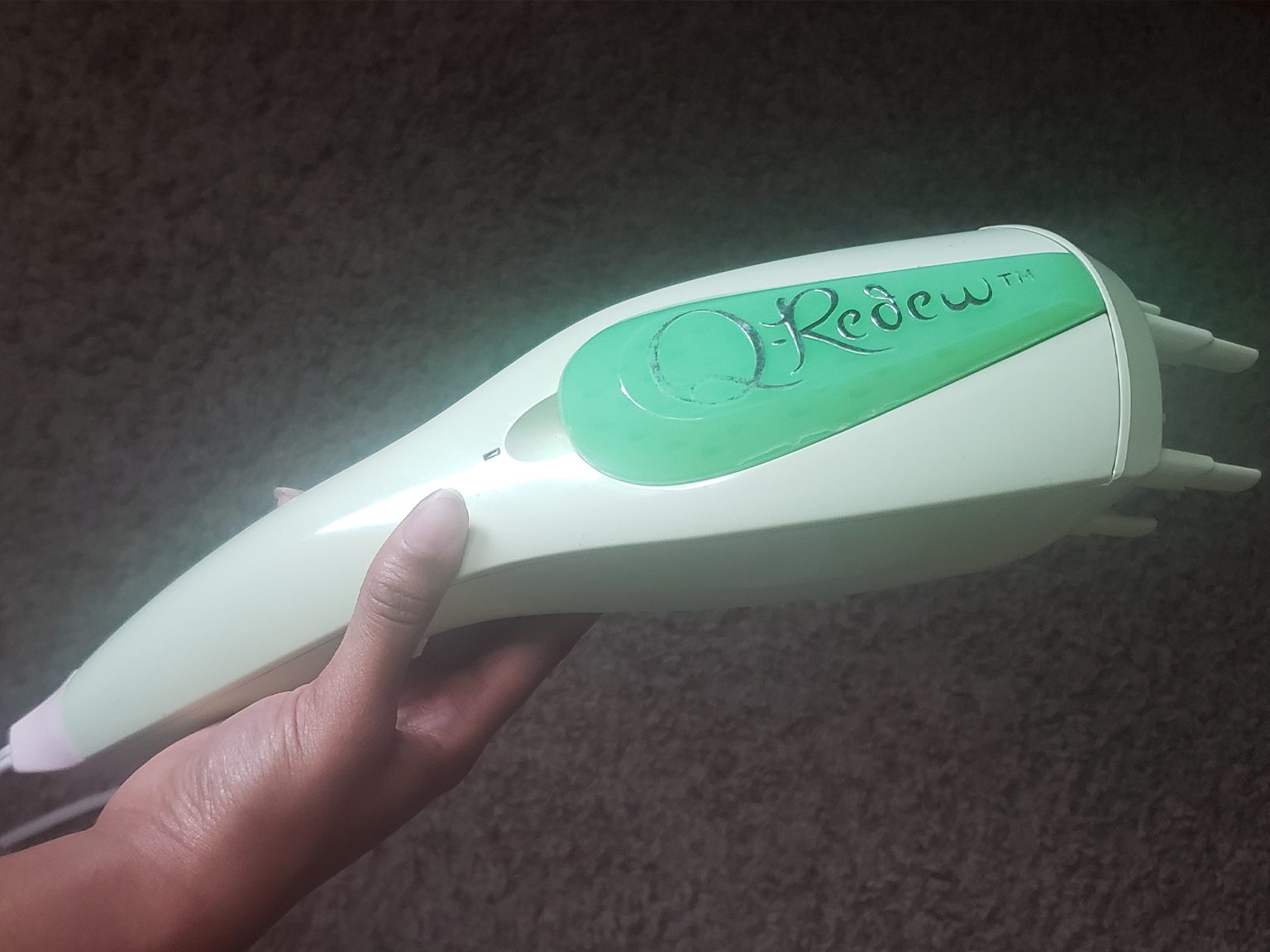 Product Review: Q-Redew Handheld Hair Steamer - Curly Hair Adventures